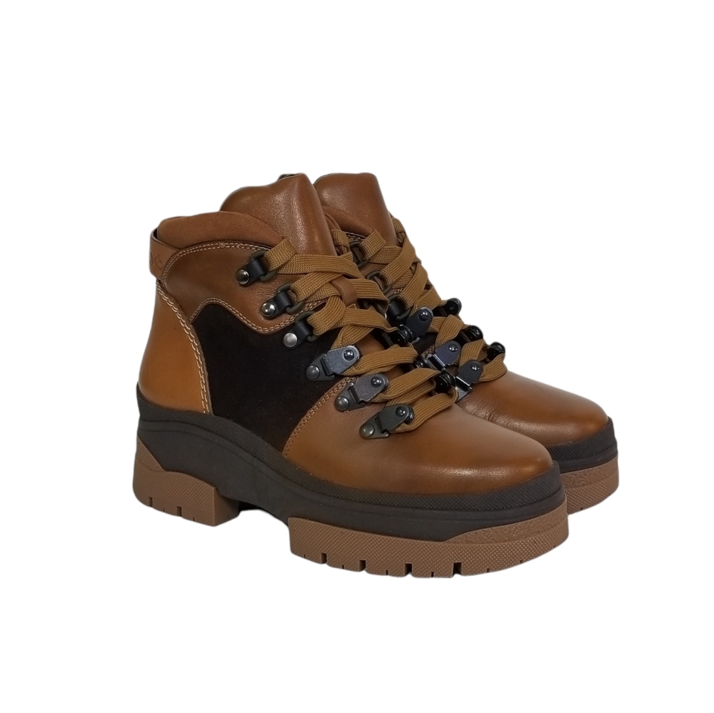 SEE BY CHLOE New Womens Hiking Bootie in Crosta & Natural Calf Lug Sole Size 6